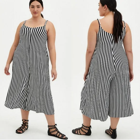 torrid Pants Jumpsuits Torrid Super Soft Striped Culotte